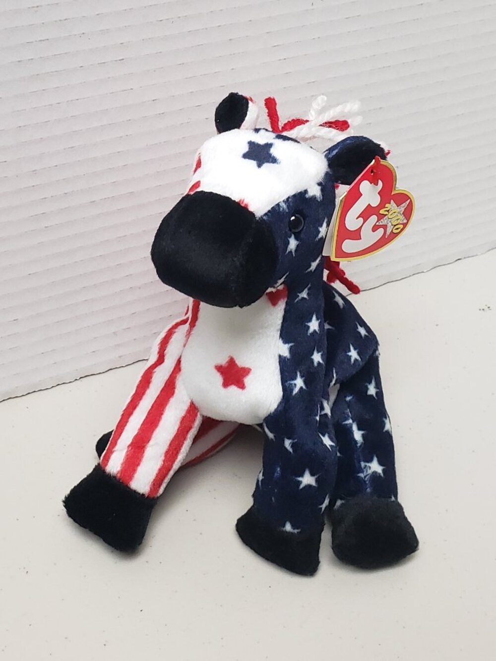 Ty Beanie Baby Lefty 2000 The American Donkey